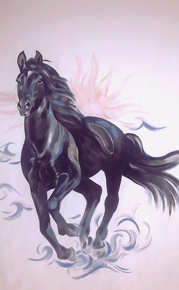 horse-mural